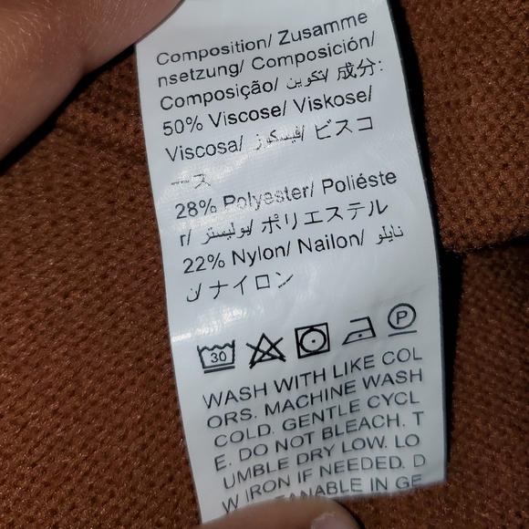 Solid Cable Knit Sweater Dress - Picture 6 of 6